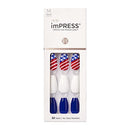 Kiss imPRESS Press on Manacure 4th of July Nails - Shining Stars KISS