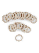 Heliums Small Blonde Gentle Hold, 1 Inch Mini Sized, Soft and Stretchy Seamless Elastic Nylon Fabric Rolled Ponytail Holders for for Kids, Braids and Fine Hair - 20 Hair Ties Heliums