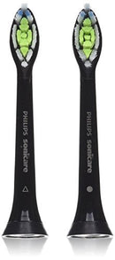 Philips Sonicare Genuine DiamondClean Replacement Brush Heads, Black, 2 Pack, HX6062/94 Philips Sonicare