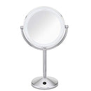 Conair Reflections Double-Sided LED Lighted Vanity Makeup Mirror, 1x/10x magnification, Polished Chrome finish Conair