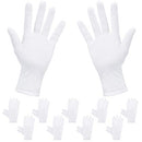 Rovtop White Gloves - 20Pcs/10Pairs White Gloves, Gloves Comfortable and Large for Silver Coin Jewelry Inspection, Cosmetic Moisturizing Eczema Hand Spa Rovtop