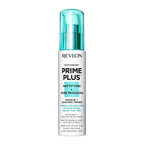 Revlon Prime Plus Makeup & Skincare Primer, Mattifying and Pore Reducing with Salicylic Acid and AHA, 1 oz REVLON