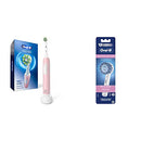 Oral-B Pro 1000 CrossAction Electric Toothbrush, Pink, Powered by Braun with 3 Replacement Brush Heads Oral-B