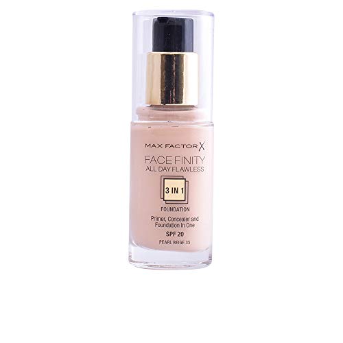 Max Factor Facefinity All Day Flawless 3 In 1 Foundation SPF 20, No. 35 Pearl Beige Max Factor