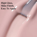 Quick Dry Nail Polish Air Fast Drying, Sheer Nude Regular Color Nail Polish Holographic High Coverage Nail Lacquer Water Based Natural Nail Art Valentine's Day Gift No Required UV LED, 12ML Infinity Warehouse