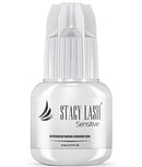 Sensitive Eyelash Extension Glue Stacy Lash 0.17fl.oz/5ml /Low Fume/ 5 Sec Drying time/Retention -5 Weeks/Professional Use Only Black Adhesive for Individual Semi-Permanent Eyelash Extensions STACY LASH