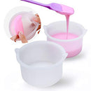 2 Pcs Silicone Wax Pot with 1 Pcs Wax Spatula, Wax Bowl for Hair Removal, Replacement Wax Warmer Pot for Wax Machine Kit, 500ml Wax Warmer for Hair Removal Delanie