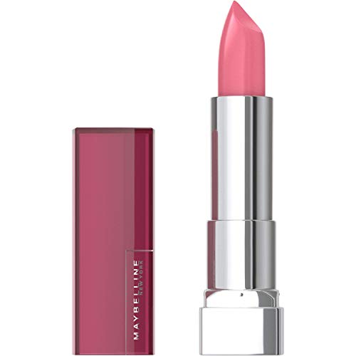 Maybelline Color Sensational Lipstick, Lip Makeup, Cream Finish, Hydrating Lipstick, Nude, Pink, Red, Plum Lip Color, Pink Sand, 0.15 oz; (Packaging May Vary) Maybelline New York