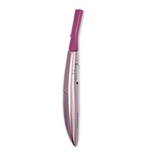 Panasonic Facial Hair Trimmer for Women ES2113PC, with Pivoting Head and Eyebrow Trimmer Attachments, Dry Use, Battery-Operated Panasonic