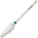 Pana 3/32" Safety Bit Nail Carbide Bit - For Electric Dremel Drill Machine (Coarse, Large Cone - Silver) PANA