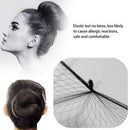 30Pcs Elastic Edge Mesh Invisible Hair Nets Hair Bun Holder for Ballet Dance (Black) N-AA