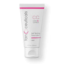 Tanceuticals Facial Self Tanner - CC Self Tanning Lotion for Face Gives Natural, Long Lasting Sunless Tan - Fresh Coconut Scent - Won’t Clog Pores or Cause Acne - Easy to Apply - Dark Shade 1.7 oz Tanceuticals