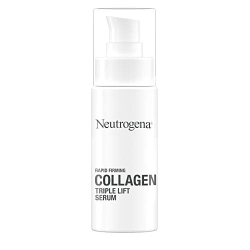 Neutrogena Rapid Firming Collagen Triple Lift Face Serum, Hydrating Serum with Collagen & AHP Amino Acid to visibly Firm & Smooth Skin, Lightweight, Mineral Oil- & Dye-Free, 1 fl. oz Neutrogena