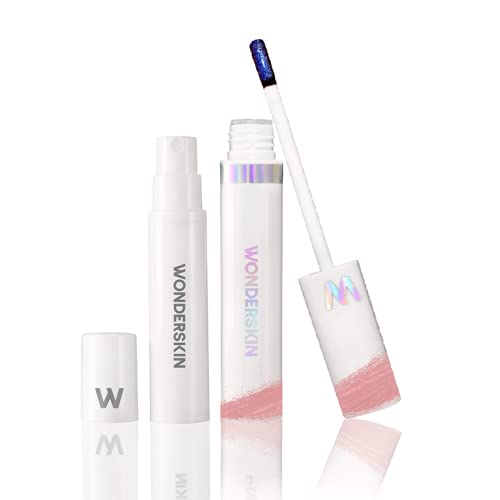 Wonderskin Peel & Reveal Wonder Blading Lip Stain Long Lasting, Natural Based, Transfer Proof Liquid Blading Color Treatment. Waterproof with No Touch-Ups Needed (XOXO) Wonderskin