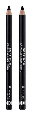 Rimmel Soft Kohl Kajal Eyeliner in Jet Black, 2 Pack Rimmel