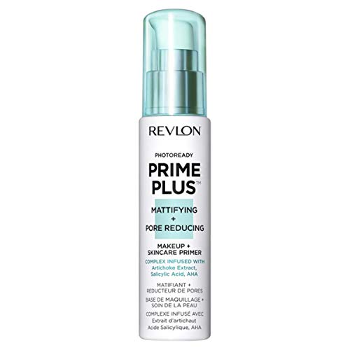 Revlon Prime Plus Makeup & Skincare Primer, Mattifying and Pore Reducing with Salicylic Acid and AHA, 1 oz REVLON