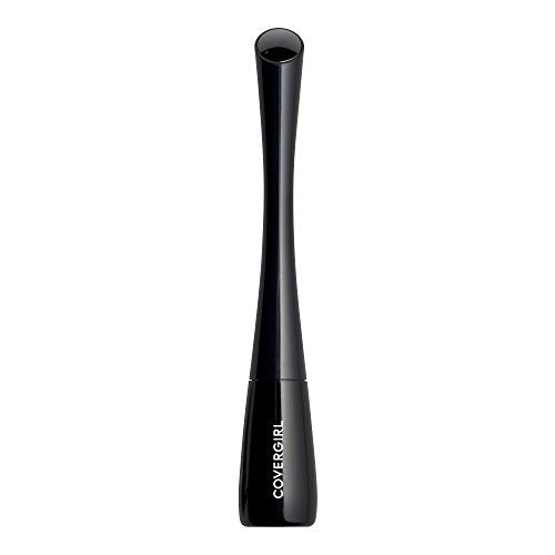 COVERGIRL Get In Line Liquid Eyeliner, Black Crystal, Long Lasting, 0.08 Ounces, Feather-Fine Tip, Contour-Grip Handle, Quick-Dry Liquid Eyeliner, Removes Easily COVERGIRL