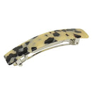 French Amie Oblong Handmade 3.5" Celluloid Automatic Hair Clip Barrette French Hair Clip for Girls Strong Hold Hair Clips for Women No Slip Durable Paris Hair Accessories, Made in France (White Tokyo) French Amie
