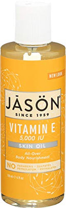 Vitamin E 5,000 IU Oil - All Over Body Nourishment Jason Natural Cosmetics 4 oz Liquid JASON
