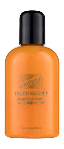 Mehron Makeup Liquid Face and Body Paint (4.5 oz) (Orange) Mehron