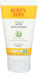 Burt's Bees Burt's Bees Natural Acne Solutions Pore Refining Cleansing Scrub, Exfoliating Face Wash for Oily Skin, 4 Oz (package May Vary), 4 ounces Burt's Bees