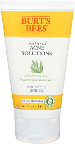 Burt's Bees Burt's Bees Natural Acne Solutions Pore Refining Cleansing Scrub, Exfoliating Face Wash for Oily Skin, 4 Oz (package May Vary), 4 ounces Burt's Bees