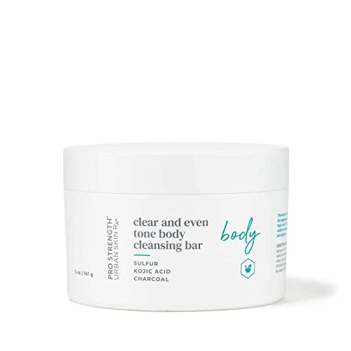 Urban Skin Rx Clear and Even Tone Body Cleansing Bar | Smoothing + Clarifying Cleanser Promotes Even Skin Tone + Improves Appearance of Dark Spots + Blemishes, Use on Back, Shoulders, & Chest | 5 Oz Urban Skin Rx