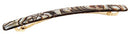 France Luxe Long & Skinny Barrette, Onyx - Classic French Design for Everyday Wear France Luxe