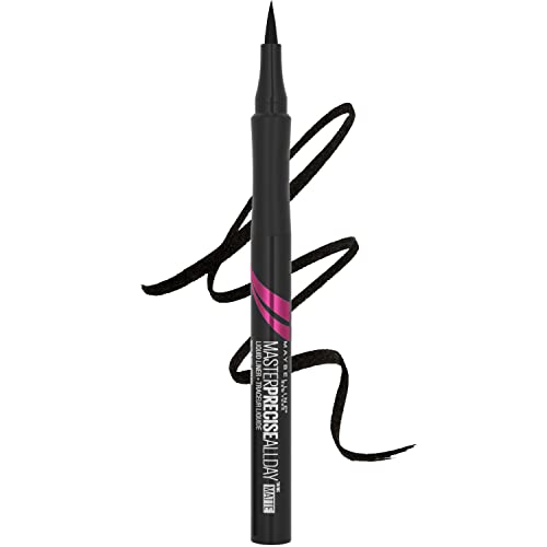 Maybelline Eyestudio Master Precise All Day Liquid Eyeliner, Matte Black, 0.034 Ounce Maybelline New York