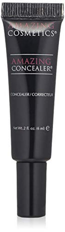 AmazingCosmetics Amazing Concealer, full coverage long wear concealer makeup for undereye dark circles, acne, blemishes and spots, color correcting shades, melts into skin for most natural finish AmazingCosmetics