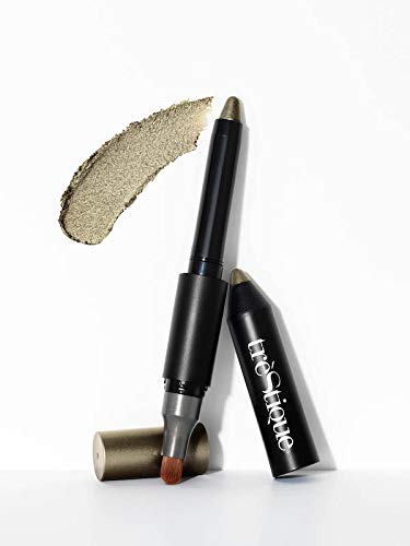 treStiQue Shimmer Shadow Crayon, Eyeshadow Stick With Built-In Blending Brush, Eye Makeup Pencil, Shimmer Eye Brightener Crayon, Shadow Stick, Eyeshadow Pencil TRE'STIQUE