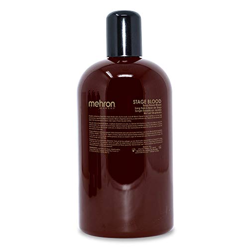 Mehron Makeup Stage Blood (16 oz) (Bright Arterial) Mehron