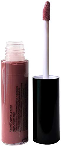 Mom's Secret 100% Natural Lip Gloss, Organic, Vegan, Gluten Free, Cruelty Free, Made in the USA, 0.18 oz. (Berry Mauvelous) Mom's Secret