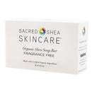 Sacred Shea Skincare Organic Fragrance-Free Shea Beauty Bar, Sensitive Skin Beauty Bar, Acne Treatment, Eczema Soap, Unscented (Fragrance Free), 4 oz Sacred Shea Skincare