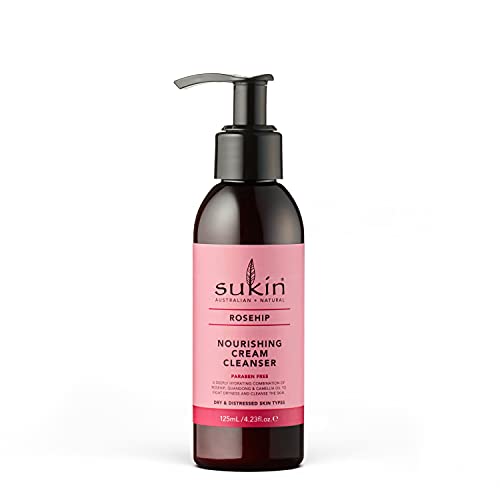 Sukin Rosehip Nourishing Cream Cleanser, 4.23 Ounces Sukin