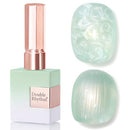 Double Rhythm 0.5 Oz Gel Nail Polish Neutral Natural Same Color Same Bottle Translucent Light Milky Pastel 15ML Manicure French Design Art DIY at Home (Pearl Green-B1146) Infinity Warehouse