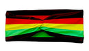 SAE99 Rasta Headband, Sweatband, Head Wrap, Knot Twist Headband, Soft Stretchy Headband, Headband Fits All SAE99