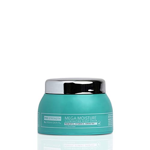 Urban Skin Rx® Mega Moisture Illuminating Nighttime Face Cream | Combats Signs of Aging, Helps Prevent Dry Skin and Locks In Moisture, Formulated with Vitamin E, Green Tea, & Shea Butter | 1.7 Oz Urban Skin Rx