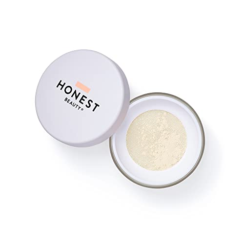 Honest Invisible Blurring Loose Powder | Lightweight Setting Powder | Mattify & Set Makeup |EWG Certified & Dermatologist Tested |Vegan + Cruelty free | .56 oz Honest Beauty