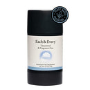 Each & Every Natural Aluminum-Free Deodorant for Sensitive Skin with Essential Oils, Plant-Based Packaging, Fragrance Free, 2.5 Oz. Each & Every