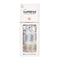 KISS imPRESS Press-On Manicure, Nail Kit, PureFit Technology, Short Press-On Nails, Square, Knock Out, Includes Prep Pad, Mini File, Cuticle Stick, and 30 Fake Nails KISS
