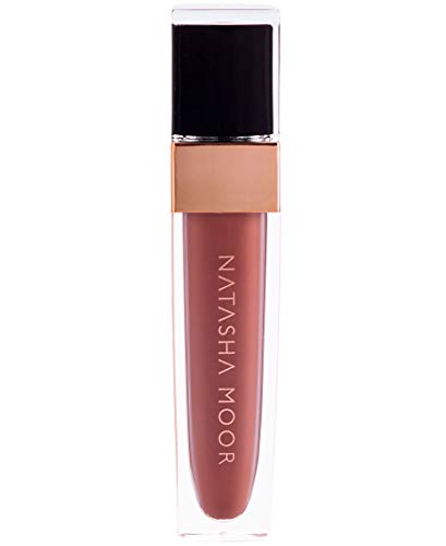Natasha Moor Water-Resistant Molten Matte Liquid Lipstick - Lip Stain for Matte Lip, Long lasting up to 12 hours Smudge proof with Matte Finish, Moisturizing & Hydrating Formula with Vitamin E | Blend of Mauve & Brown (Hustler) NATASHA MOOR