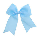 Sky Blue Jumbo Bow Clip with Tails Motique Accessories