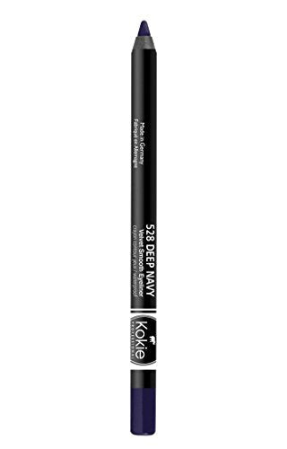 Kokie Cosmetics Waterproof Velvet Smooth Eyeliner Pencil, Deep Navy, 0.042 Ounce Kokie