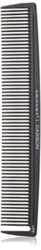 Cricket C25 Professional Hair Stylist Multi-Purpose Carbon Comb Anti-Static Heat Resistant Styling Detangling Sectioning Combs for All Hair Types Cricket