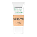 Neutrogena Clear Full Coverage Flawless Matte CC Cream, Face Makeup with Niacinamide (b3), Oil/Fragrance/Paraben & Phthalate Free, Porcelain 2.0, 1 Fl Oz Neutrogena