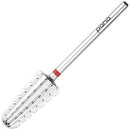 PANA Nail Carbide Volcano Bit - Two Way Rotate use for Both Left and Right Handed - Fast remove Acrylic or Hard Gel - 3/32" Shank - Manicure, Nail Art, Drill Machine (3x Coarse, Silver) PANA