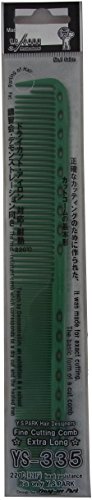 YS Park 335 Fine Cutting Comb (Extra Long) - Green YS Park