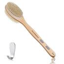 Slick- Shower Brush, Double Sided Brush, Back Scrubber, Bath Brush, Back Brush, Back Brush Long Handle for Shower, Shower Brushes for Your Back, Bath Brush Long Handle for Shower, Shower Back Scrubber Slick Solutions