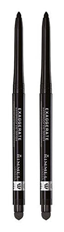 Rimmel London exaggerate auto waterproof eye definer in blackest black, 2 Count Rimmel